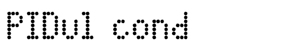 PIDvl cond font preview